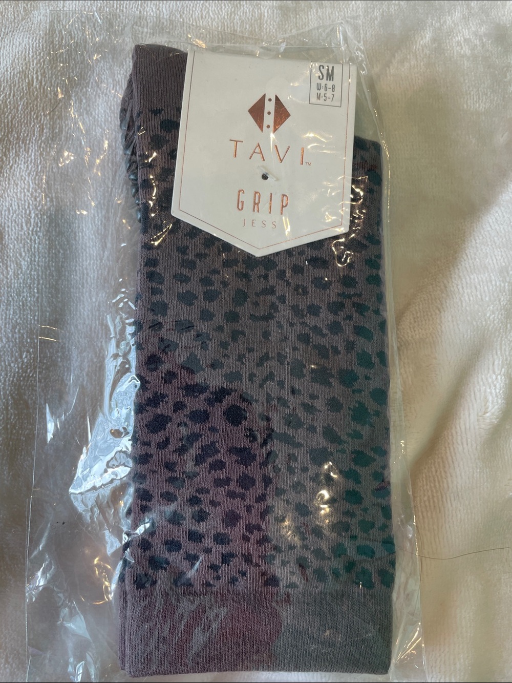 Grip Women's Jess Grip Socks - Purple Leopard
